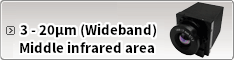 Middle infrared area：3 - 20μm (Wideband)