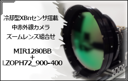 中赤外線カメラMIR1280BB＋ズームレンズLZOPH72_900-400 組み合わせ紹介 はこちらから